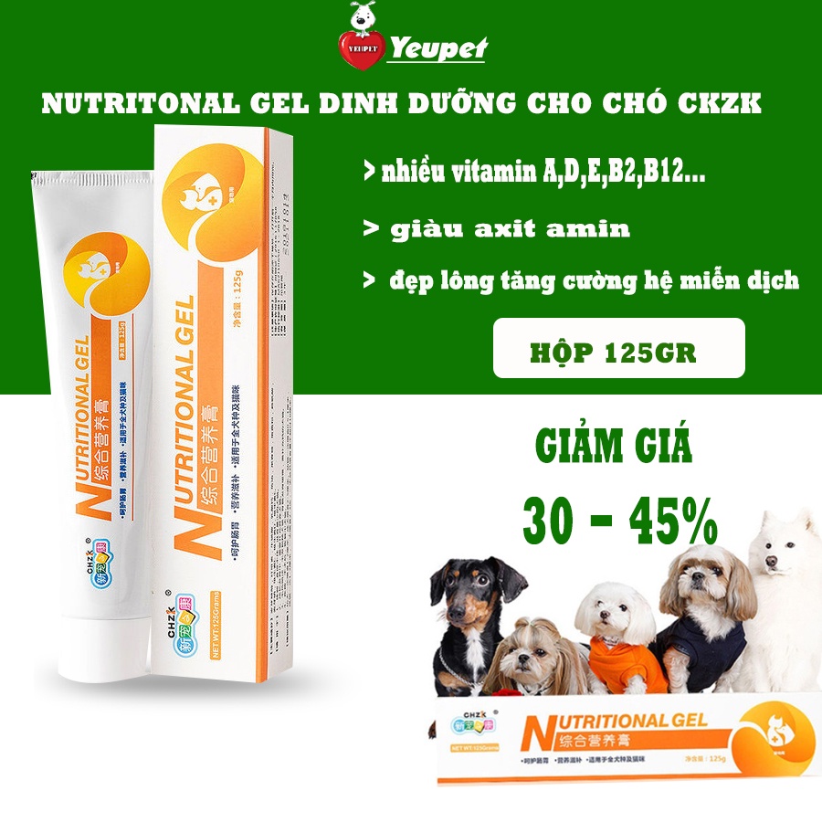 Nutritional Dog Gel, Calcium Supplement, Pet Nutrition 120gr Shopee