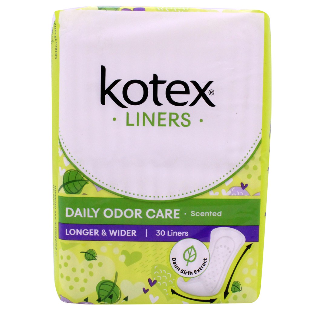 Kotex Longer & Wider Scented Fresh Liners 30 Liners Shopee Malaysia