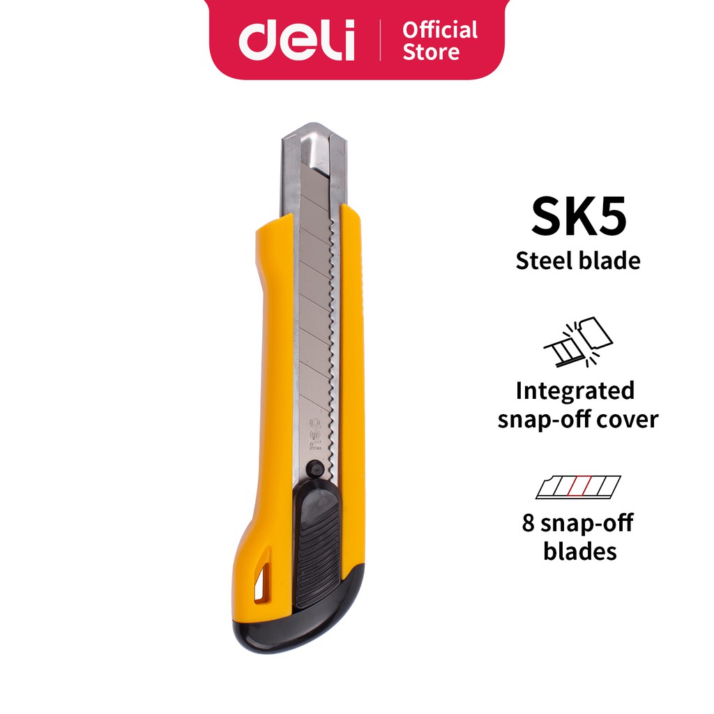 Deli Cutter Big Cutter Hard SK5 Steel Blade Cutter E2042 Shopee Malaysia