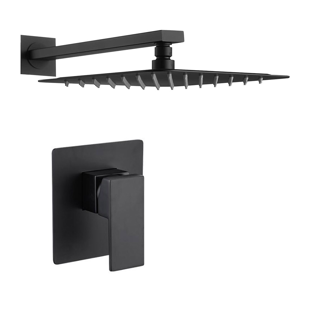 Bathroom Shower System with Rain Shower Head Combo Set WallMounted