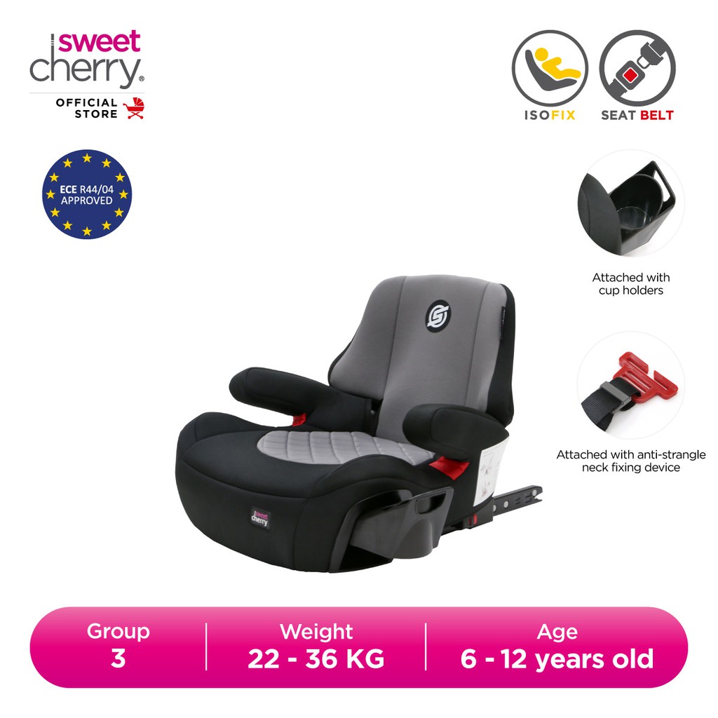 Sweet Cherry ISOFIX Forward Facing Child Booster Car Seat 6 to 12 years old BW06C Langston