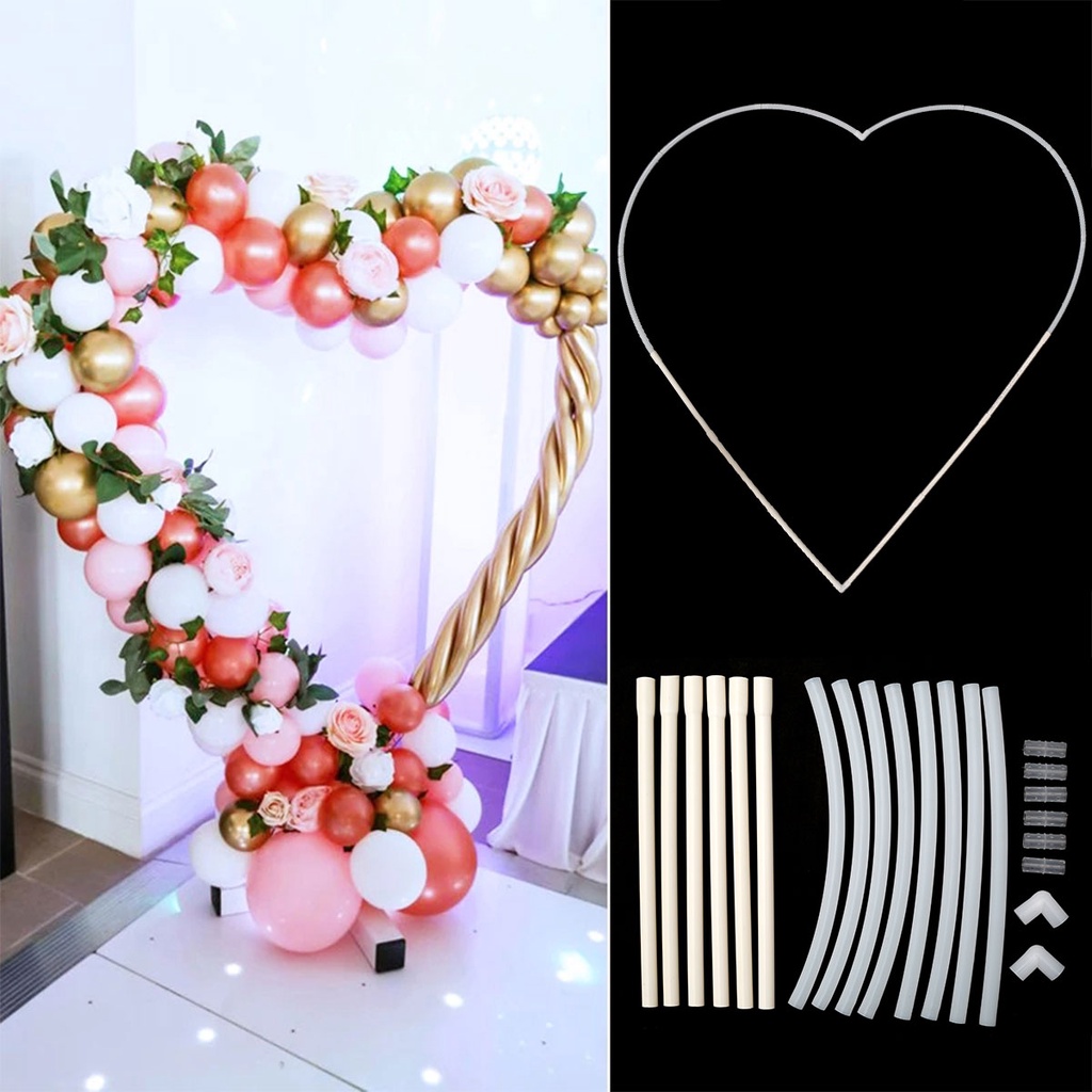 1.5M Large Balloon Arch Stand Removable HeartShaped Balloon Garland