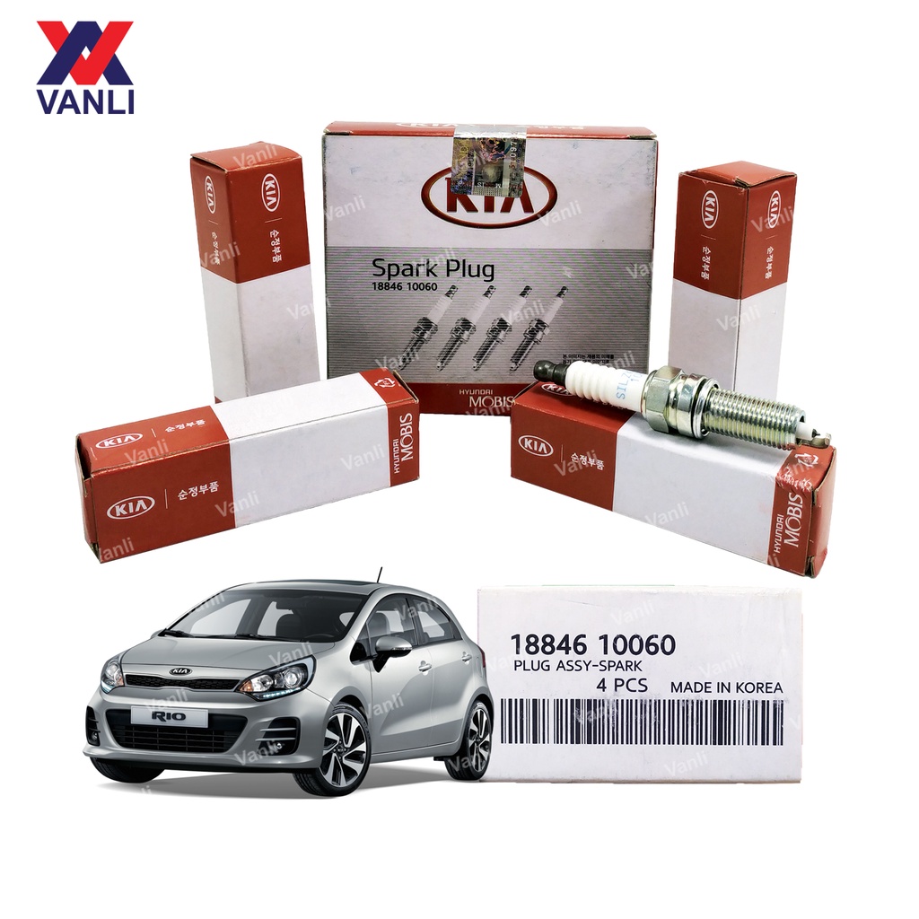 Kia Spark Plug Set for Kia Rio UB / K2 Sedan ( 4pcs ) 1884610060