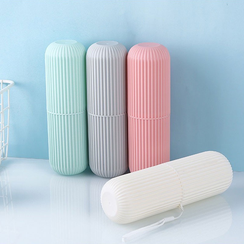 Portable Travel Toiletries Storage Cup Toothbrush Toothpaste Storage