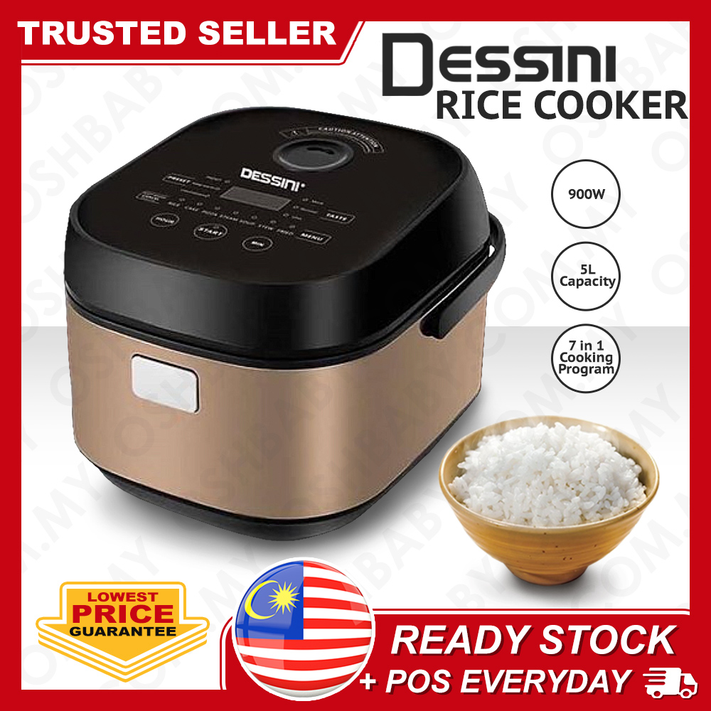 DESSINI RICE COOKER 5L/Auto Cooker Rice Digital Multi CookerPERIUK