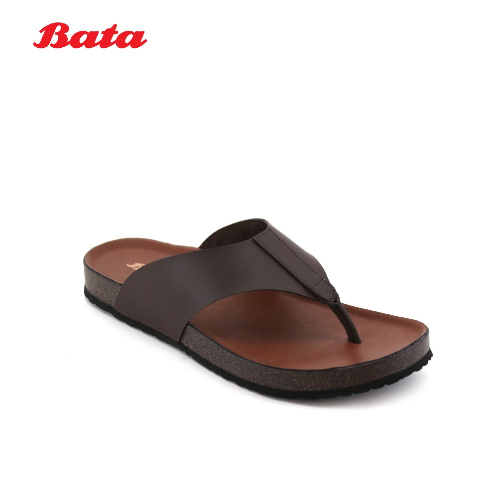 Bata Mel Men Sandal Brown 8614007 Shopee Malaysia