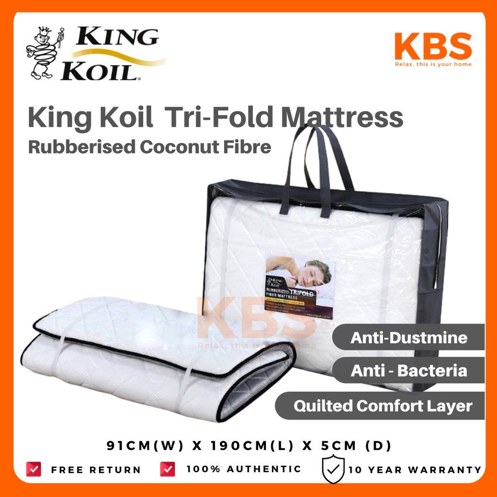 (Ready Stocks)(FREE Shipping) King Koil Rubberised Coconut Fibre