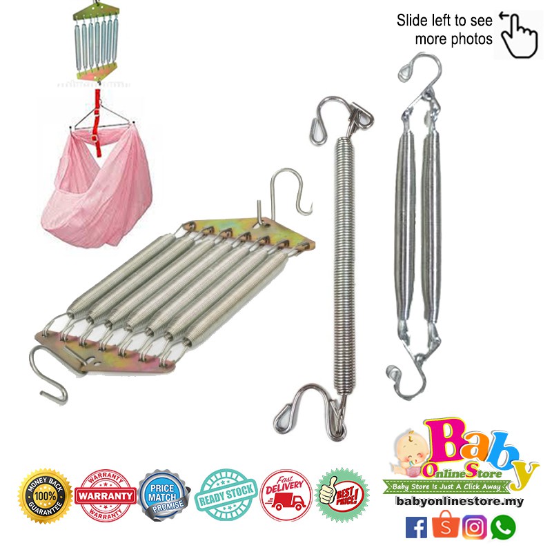 [BEST BUY] Baby Cradle Spring Cot With Hook (Spring Buai Bayi) Shopee