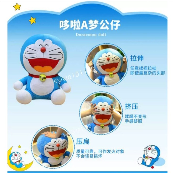 🔥READY STOCK🔥30/40cm Anak Patung Kucing Cat Doraemon Doll Soft Stuffed