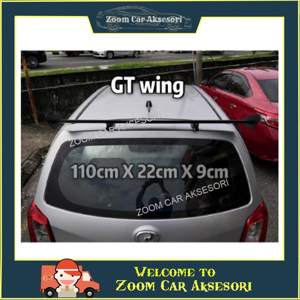 Car Racing GT Spoiler Universal for HATCHBACK Car 110cm Aluminum Rear