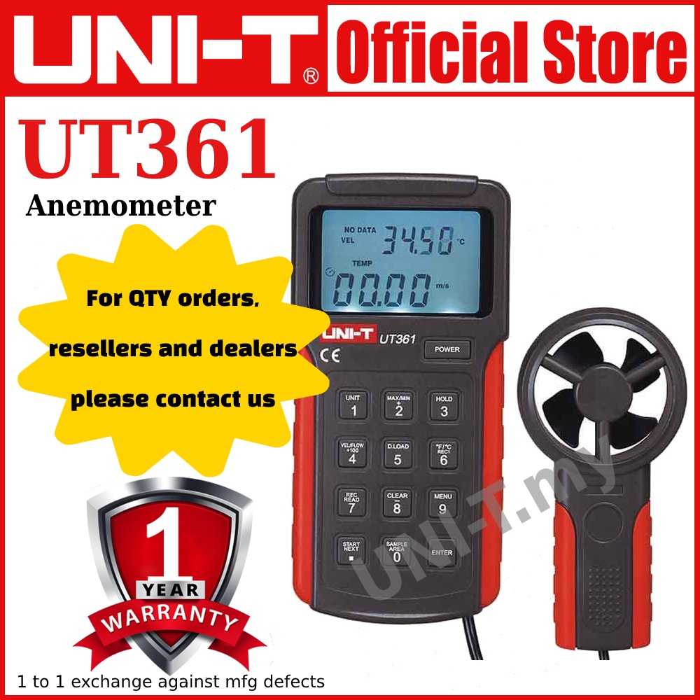 UNIT UT361 Anemometer Shopee Malaysia