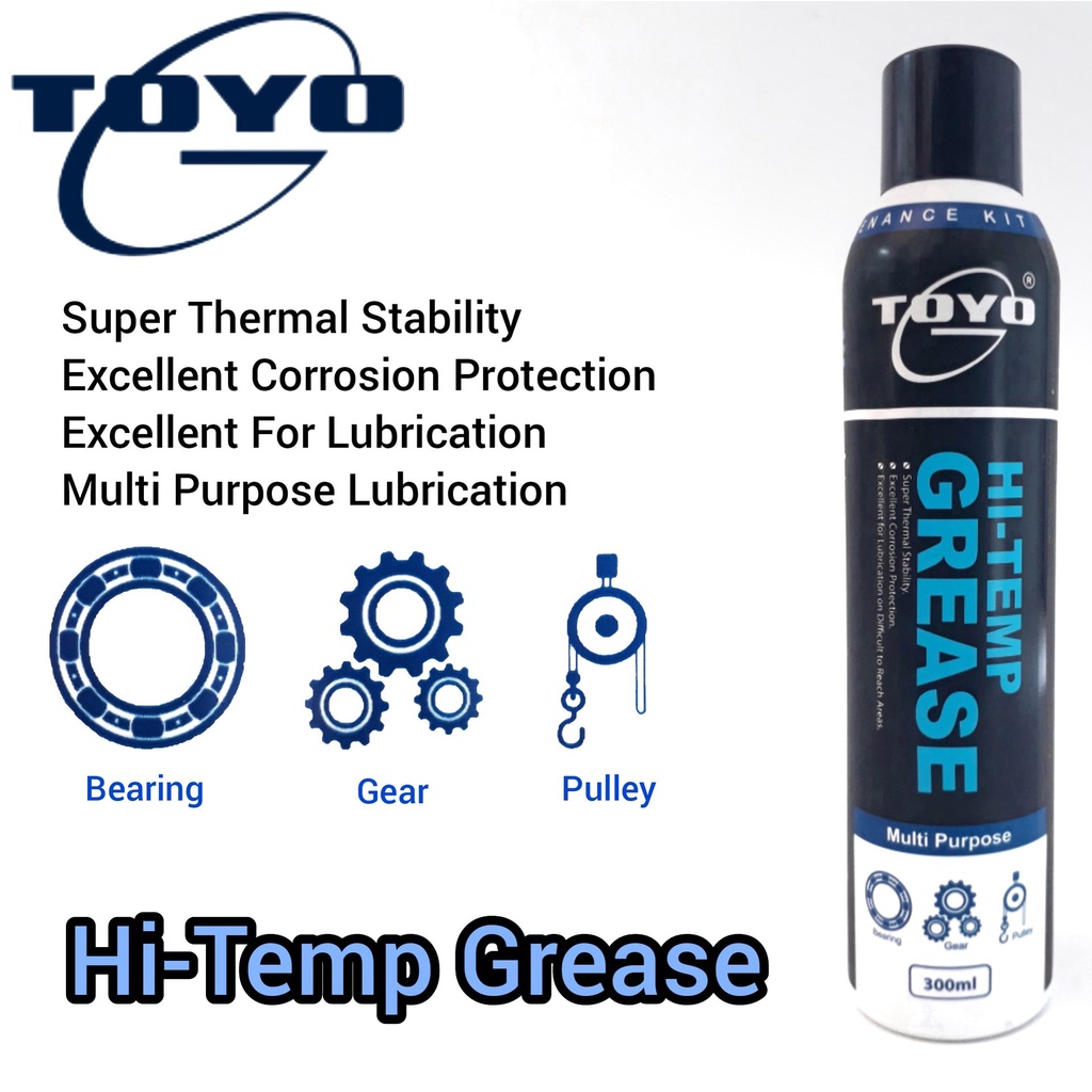 TOYO HITEMP 300ML Spray Grease Multi Purpose Spray Grease 300ML
