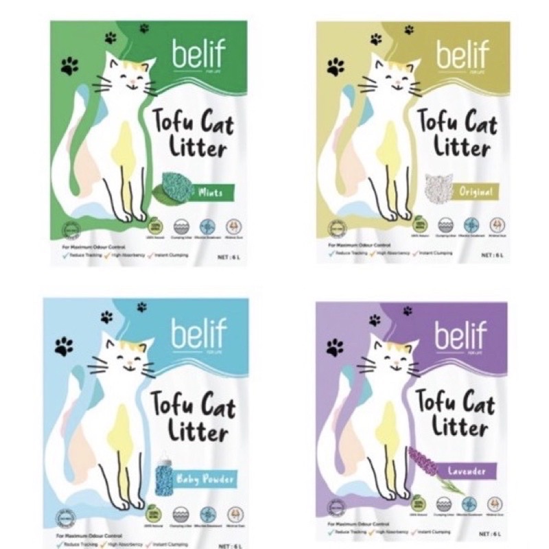 Belif Tofu Cat Litter 6L Pasir Tofu Belif 6L Shopee Malaysia