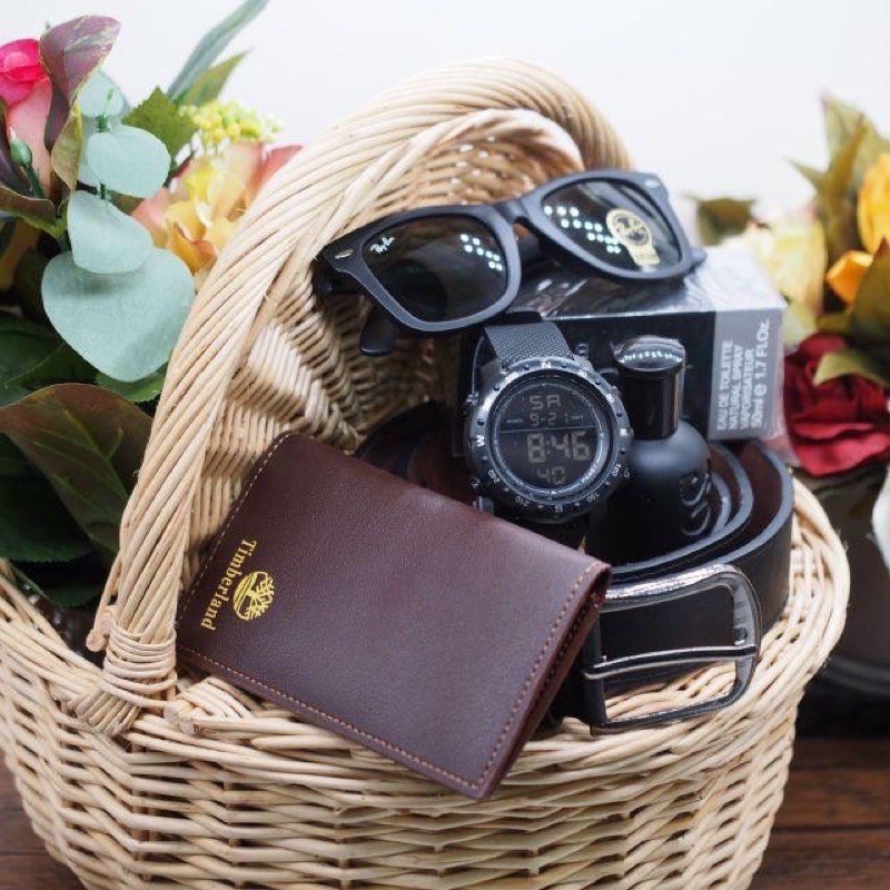 gucci bag [Ready Stock] Set Hantaran Lelaki Beg Duit Lelaki Set Lelaki Birthday Men Gift 5 in 1