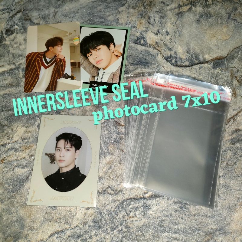 Innersleeve Plastic OPP SEAL / Adhesive PHOTOCARD ALBUM KPOP 7X10