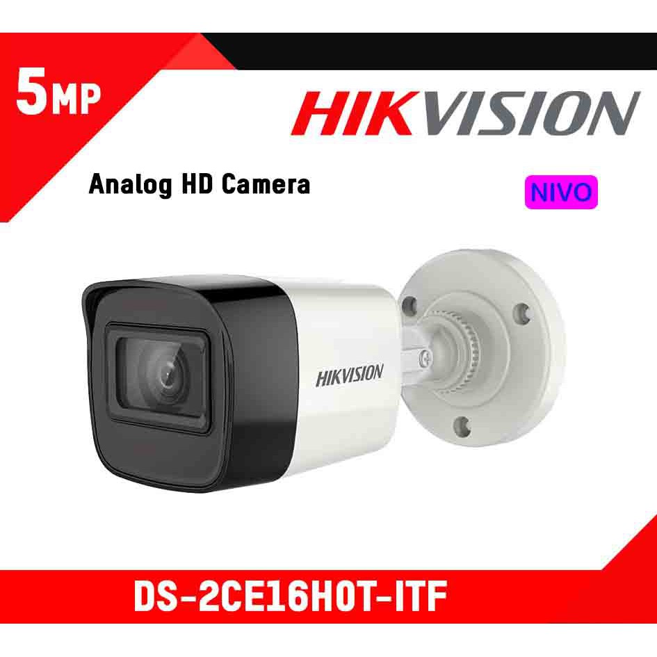 HIKVISION 5MP 4 IN 1 DS2CE16H0TITF IR FHD Bullet OUTDOOR CAMERA CCTV