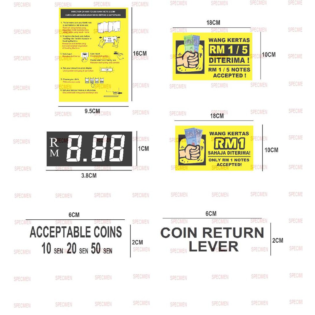 Sticker Vending Machine🔥READY STOCK🔥 Shopee Malaysia