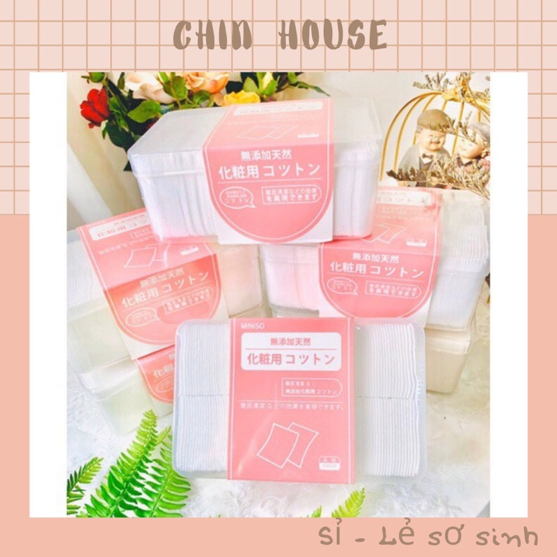 [Real Photo] Japanese MINISO Cotton Makeup Remover Box Of 1000 Pieces