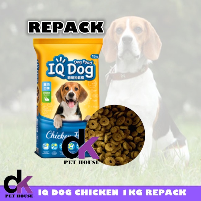 IQ Dog Food Chicken Salmon 1KG REPACK IQDOG Shopee Malaysia
