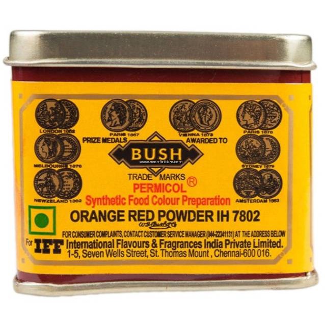 Bush Food Color Powder / Pewarna Makanan Orange Red /Lemon yellow 100g Shopee Malaysia
