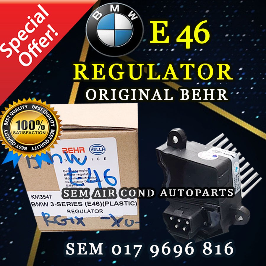 BMW E46 ORIGINAL BEHR HEATER BLOWER RESISTOR REGULATOR (CAR AIRCOND