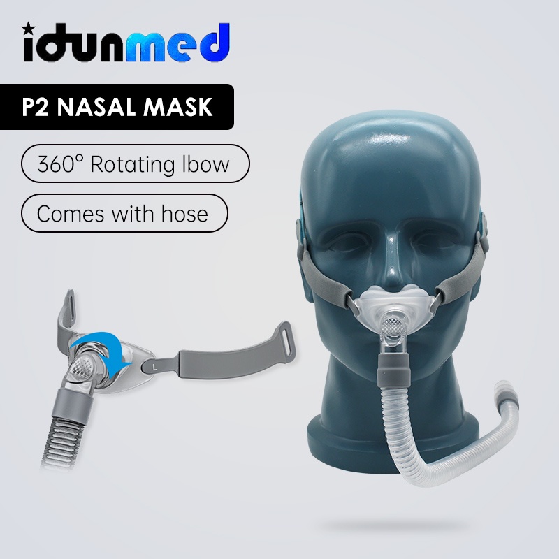P2 CPAP Gel Nasal Pillow Mask With 3 Cushion For COPD Sleep Apnea Anti