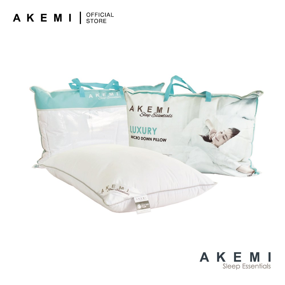 AKEMI Sleep Essentials Luxury Micro Down Pillow Shopee Malaysia