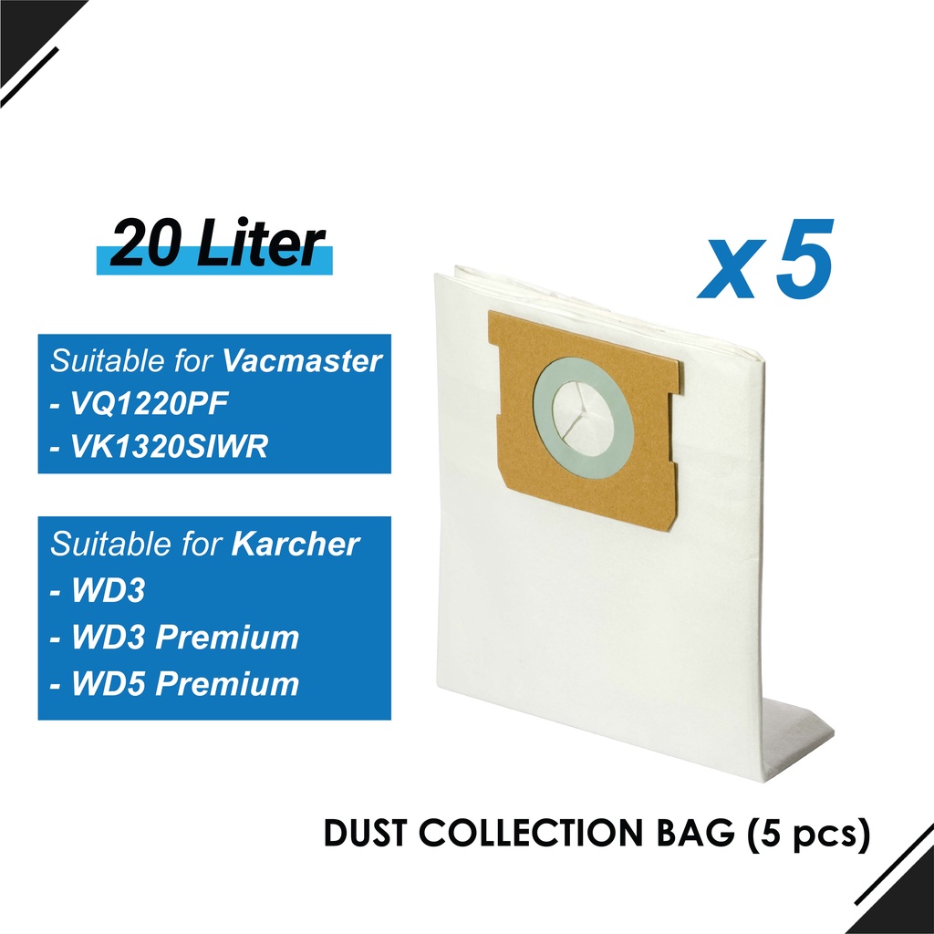 VACUUM CLEANER 20L DUST COLLECTION BAG (3 pcs / 5 pcs) Shopee Malaysia