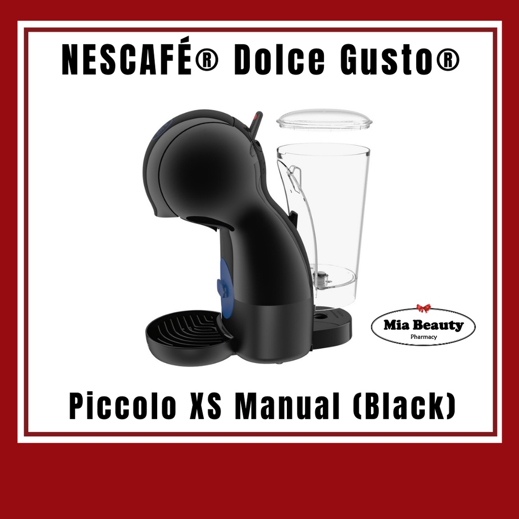 NESCAFE Dolce Gusto Piccolo XS Manual Coffee Machine (Black) Shopee Malaysia