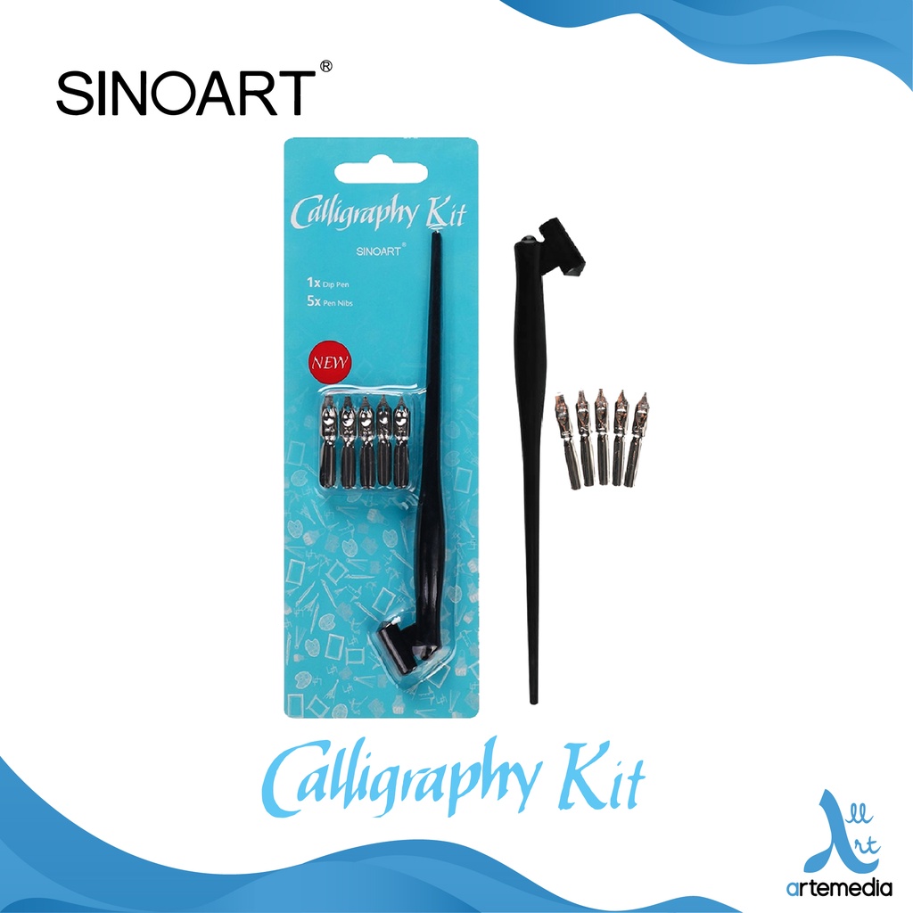 Sinoart Calligraphy Pen Calligraphy Kit Oblique Pen Holder Shopee