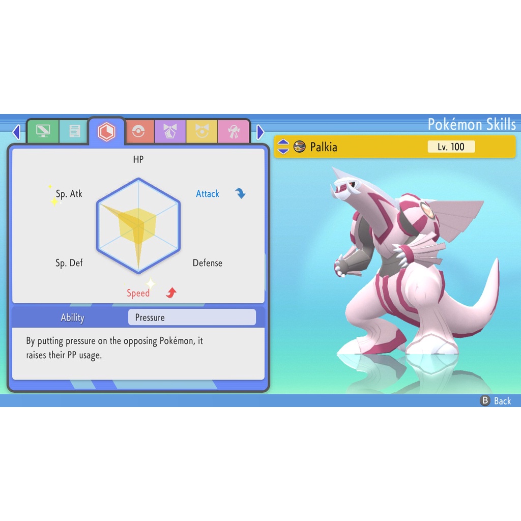 Pokemon Brilliant Diamond & Shining Pearl BDSP Trade Full EV trained 6IV Shiny Palkia Shopee