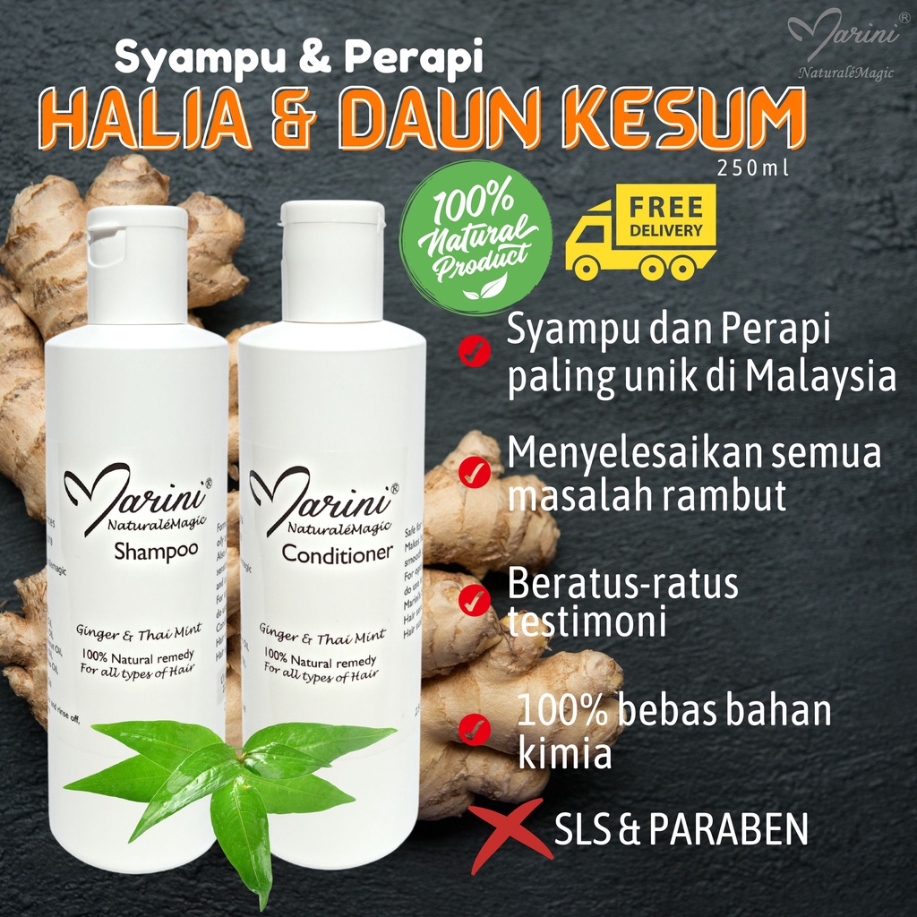 Marini Naturalemagic Ginger & Thai Mint Shampoo & Conditioner(250ml