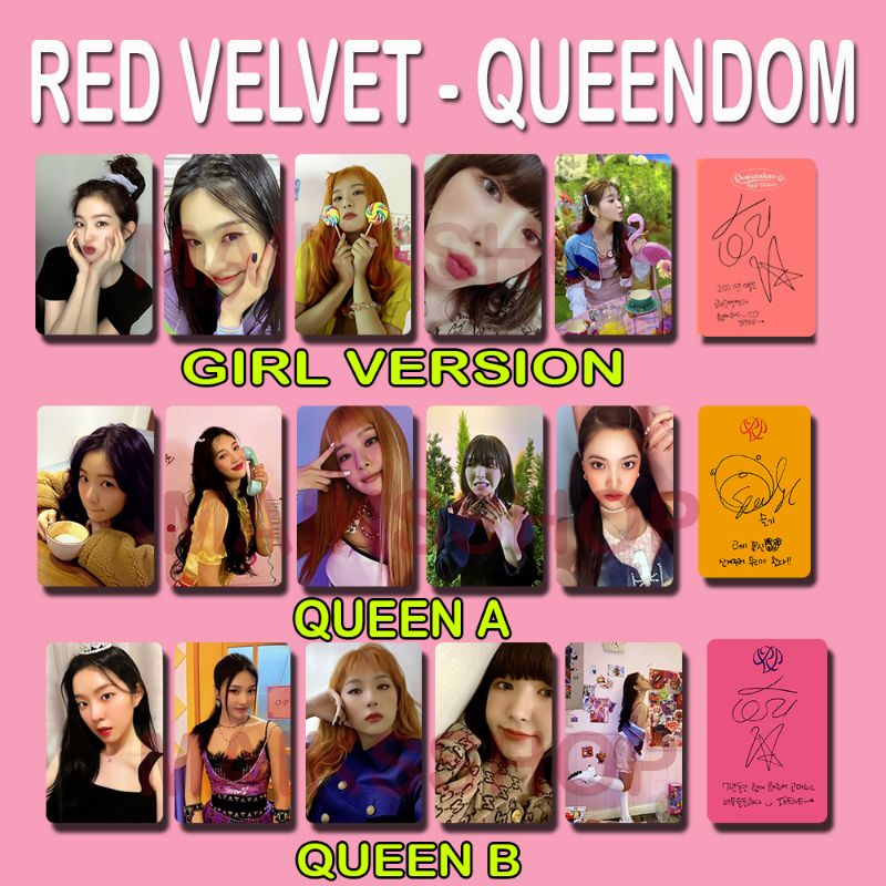 (Cod Available) Red Velvet Queendom Photocard Kpop Shopee Malaysia