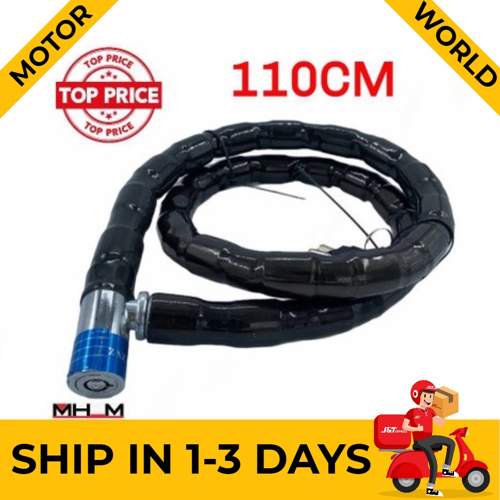 🔥HOT 🔥 HIGH QUALITY MOTORCYCLE CHAIN LOCK , LOCK MOTORCYCLE / FORK LOCK