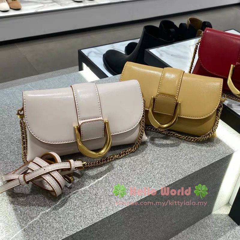 NEW 2021🎇CNK CK280701096 Shoulder Bag Hangbag CNK Metallic Buckle