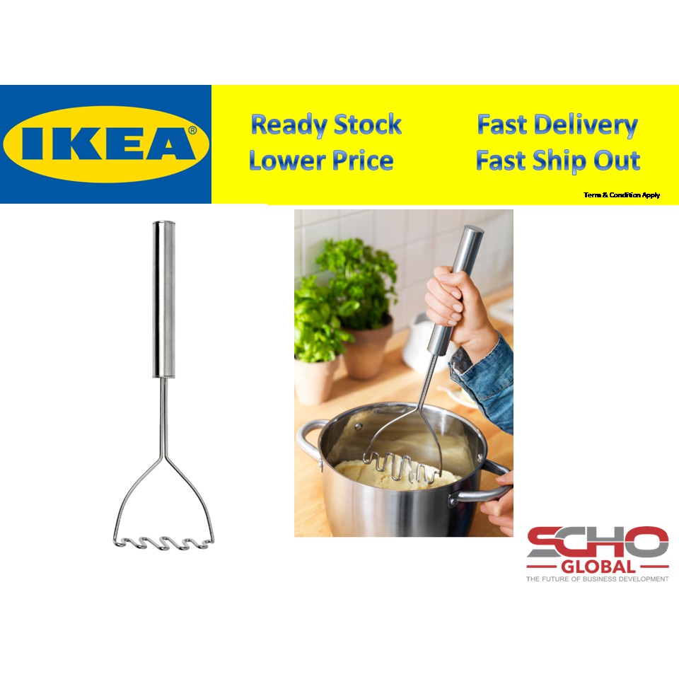IKEAKONCIS Potato masher, stainless steel Shopee Malaysia