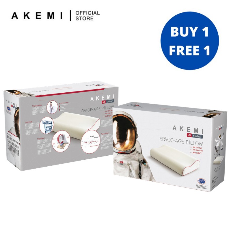 [Buy 1 Free 1] AKEMI Outlast Space Age Pillow Shopee Malaysia