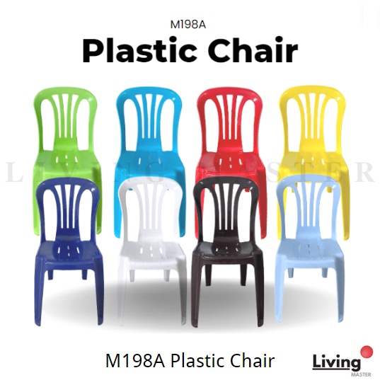 Buatan Malaysia, Ready Stock M198A High Quality Plastic Chair comes