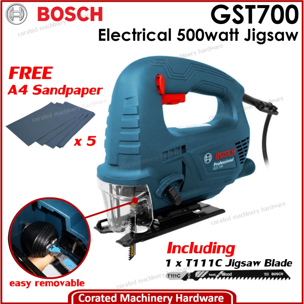 [CORATED] Bosch GST 700 Jigsaw 500Watt (6 Months Warranty) Shopee