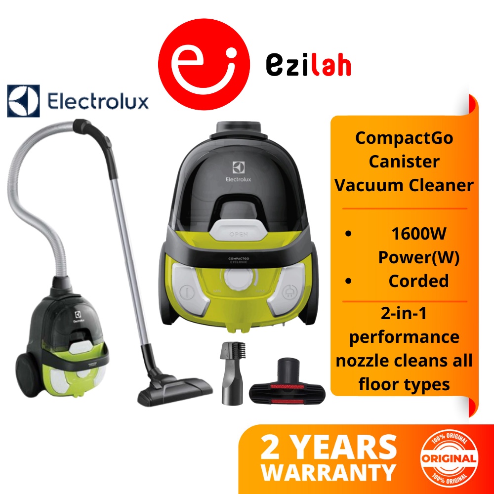 Electrolux 1600W CompactGo Canister Vacuum Cleaner Z1231 Shopee Malaysia