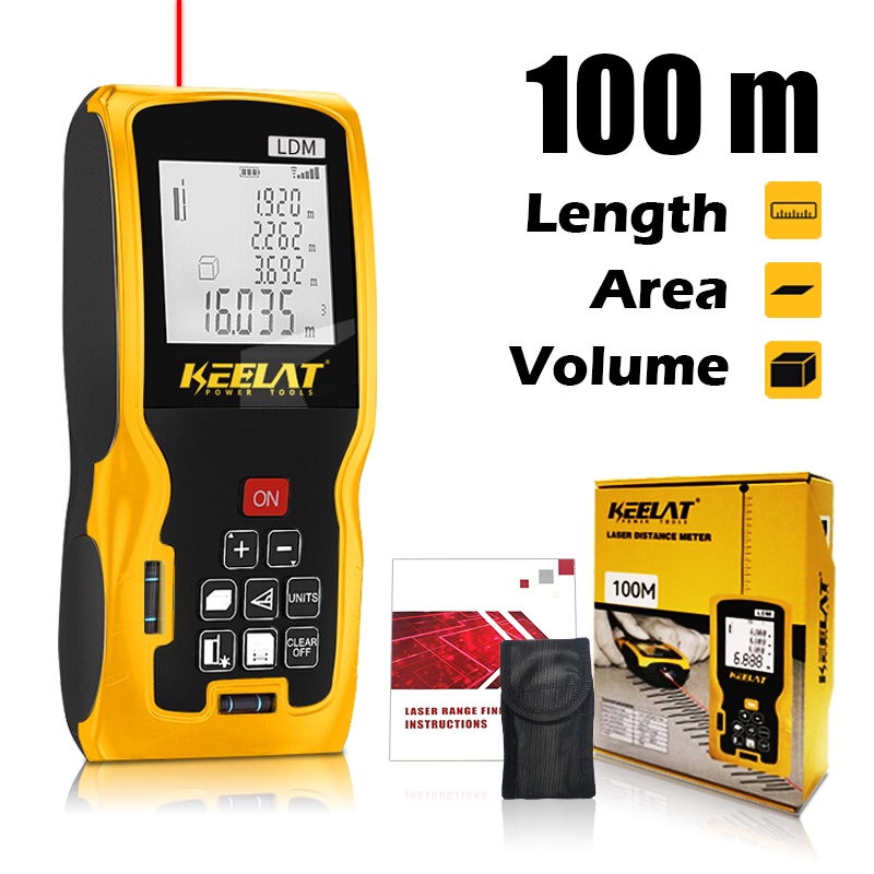 KEELAT 100 Meters Infrared Digital Laser Rangefinder Portable Laser