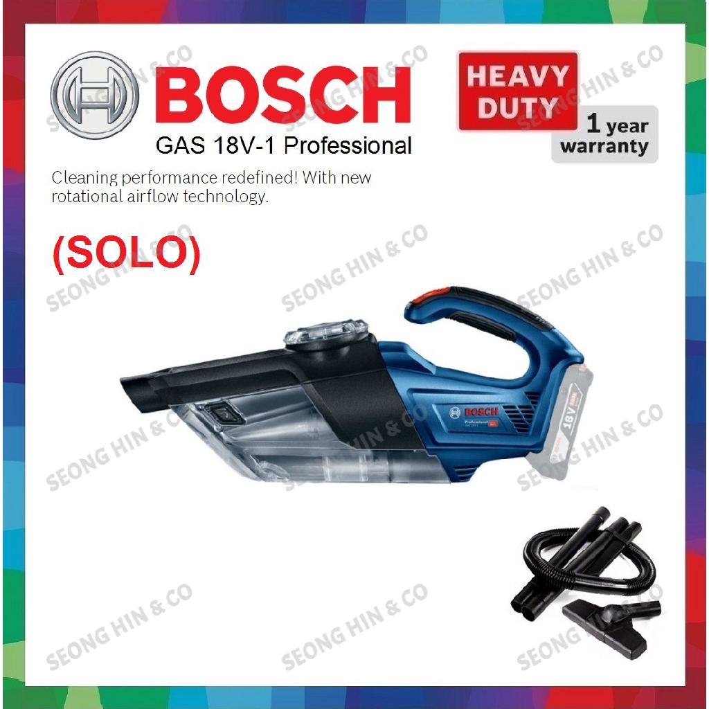 BOSCH 18V HEAVY DUTY GAS18V1 CORDLESS VACUUM CLEANER GAS 18V 1