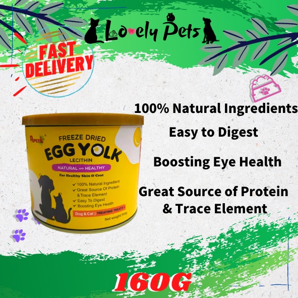Pepets Freeze Dried Egg Yolk (Cat & Dog) For Healthy Skin & Coat Cat