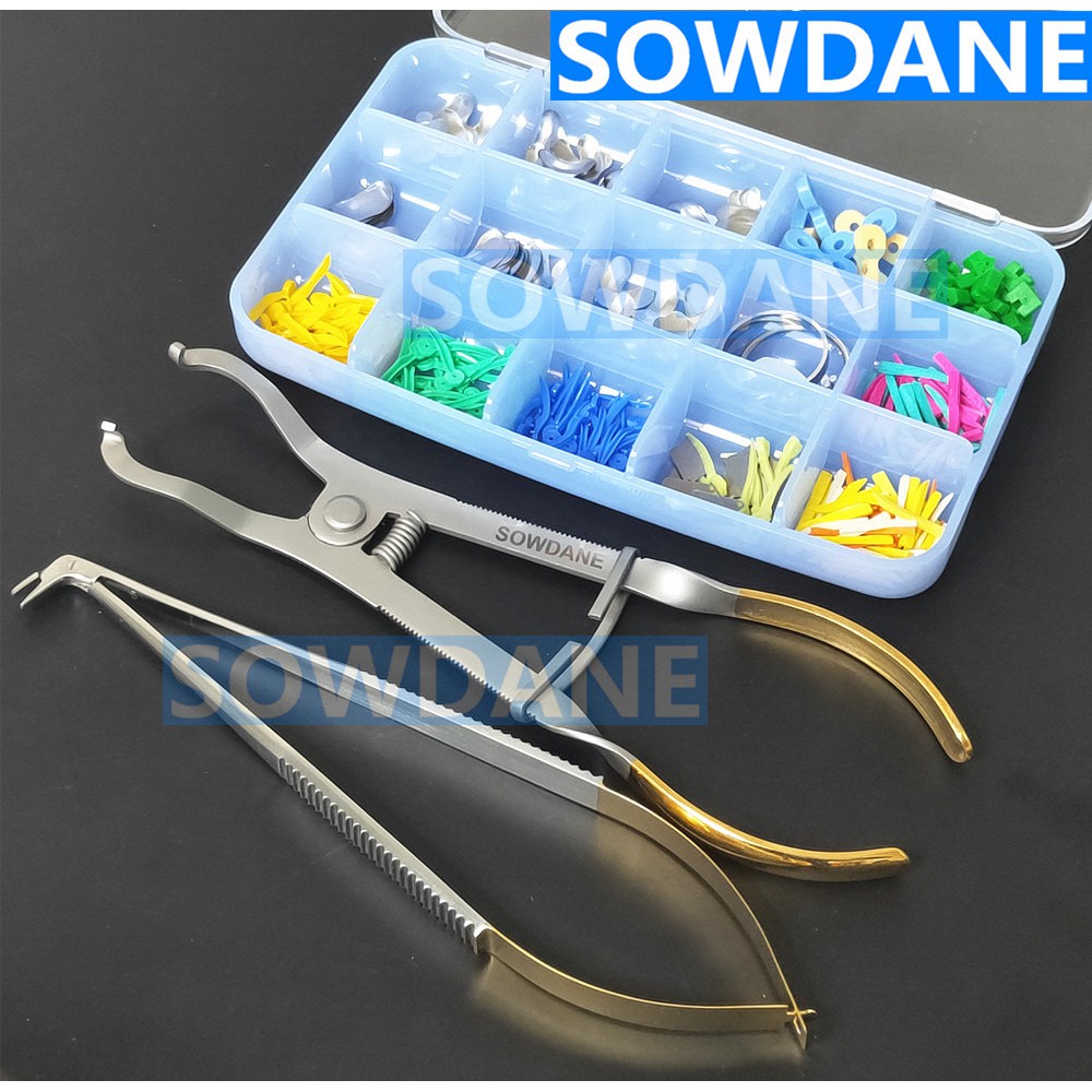 Dental Metal Matrice Matrix Ring Delta Dental Rubber Elastic Wedge