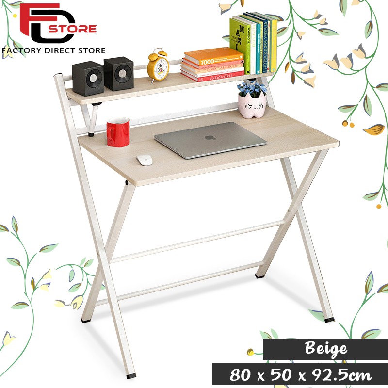 FDS A53 80CM / 100CM Home Multipurpose Computer Desk Simple Folding