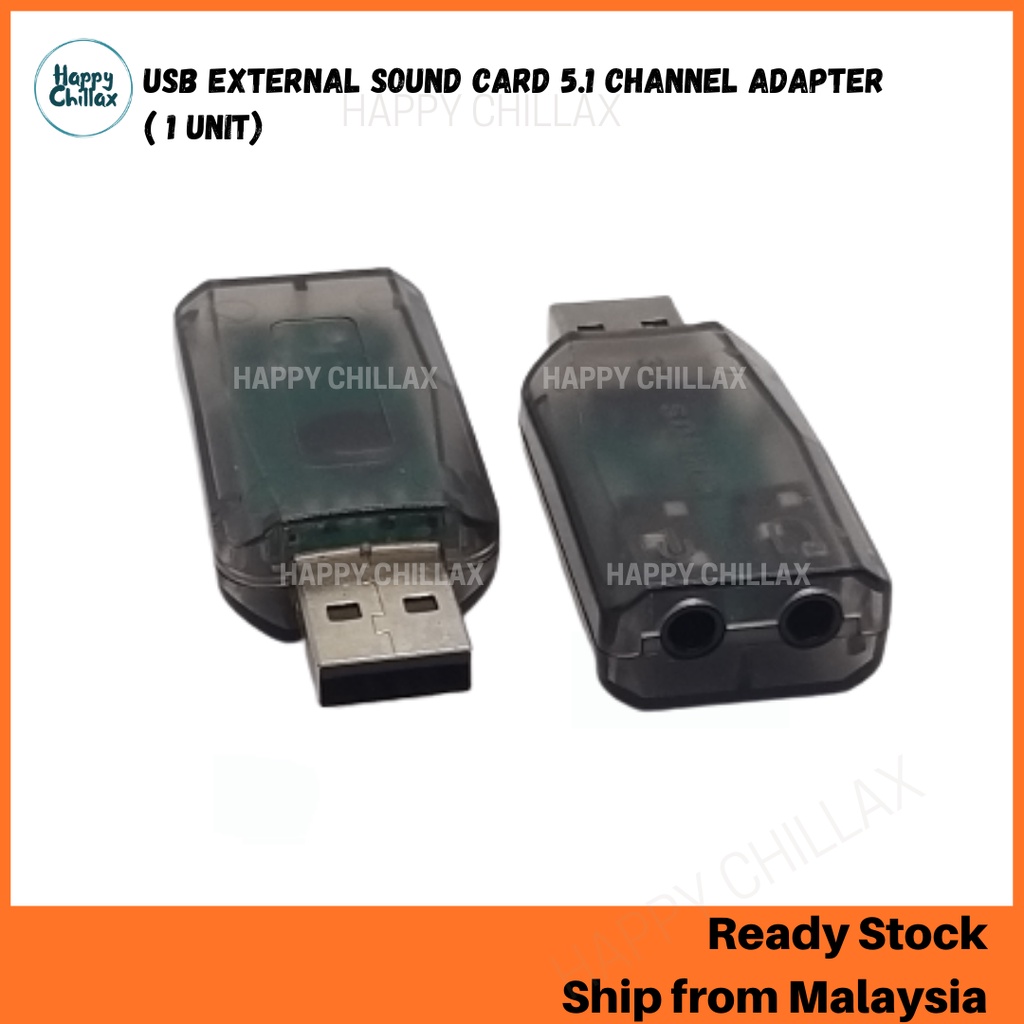 USB External Sound Card 5.1 Channel With 3.5mm Jack Microphone