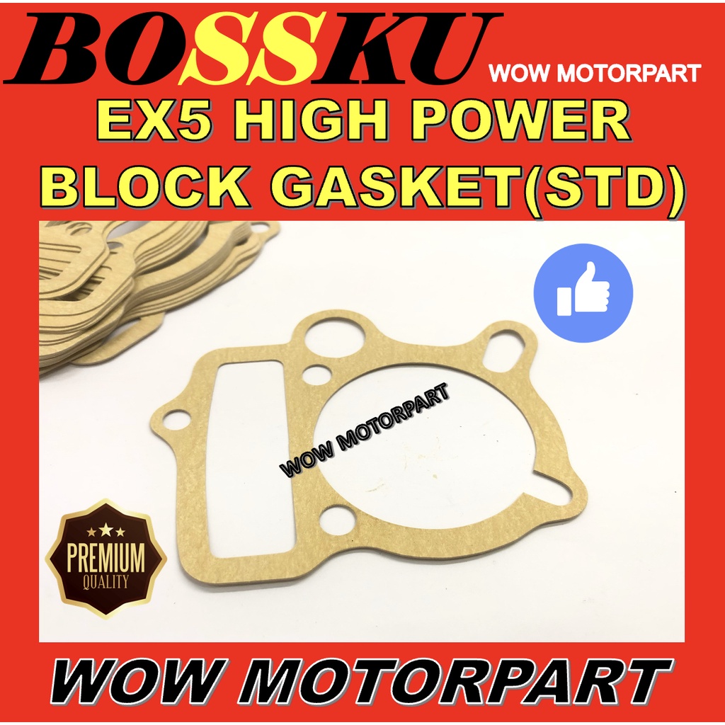 EX5 HI POWER GASKET BLOCK EX5 HP BLOCK GASKET STD NP EX5 OLD GASKET