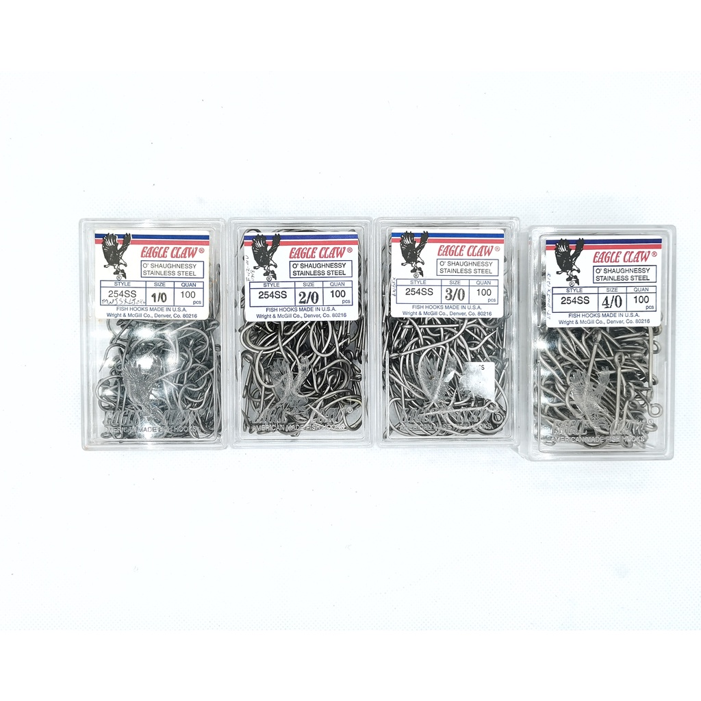 EAGLE CLAW O'SHAUGHNESSY STAINLESS STEEL HOOK Shopee Malaysia