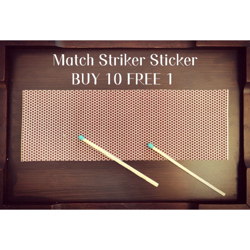 Ready Stock ‼️ Match Striker Sticker Sheet Pattern Shopee