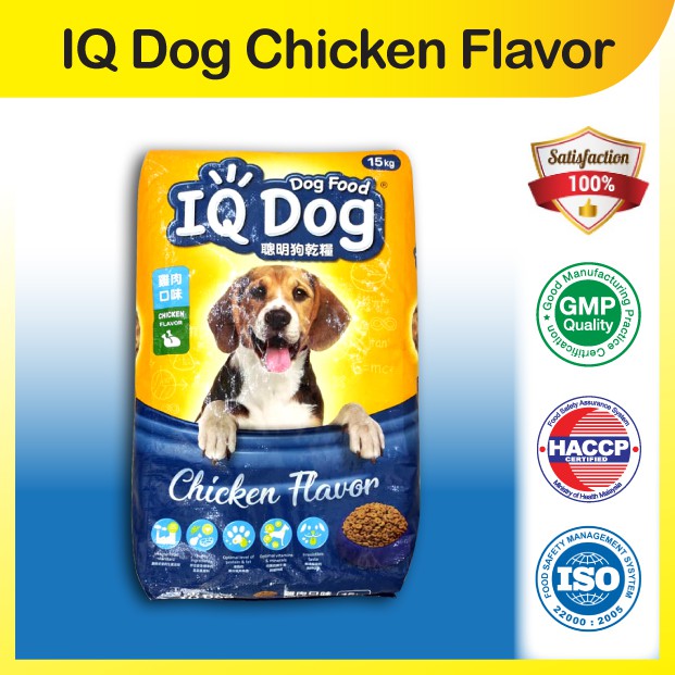 IQ Dog ( Chicken Flavor ) 15 KG Shopee Malaysia